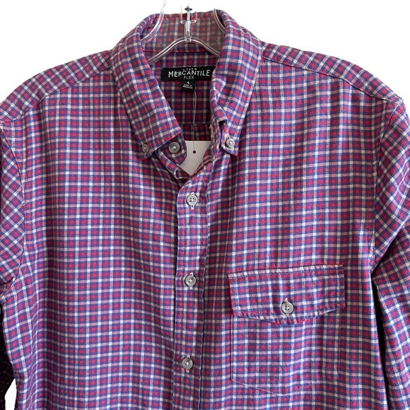 J Crew Men's Plaid Mercantile Flex Casual Cotton Shirt Sz S - Picture 2 of 13